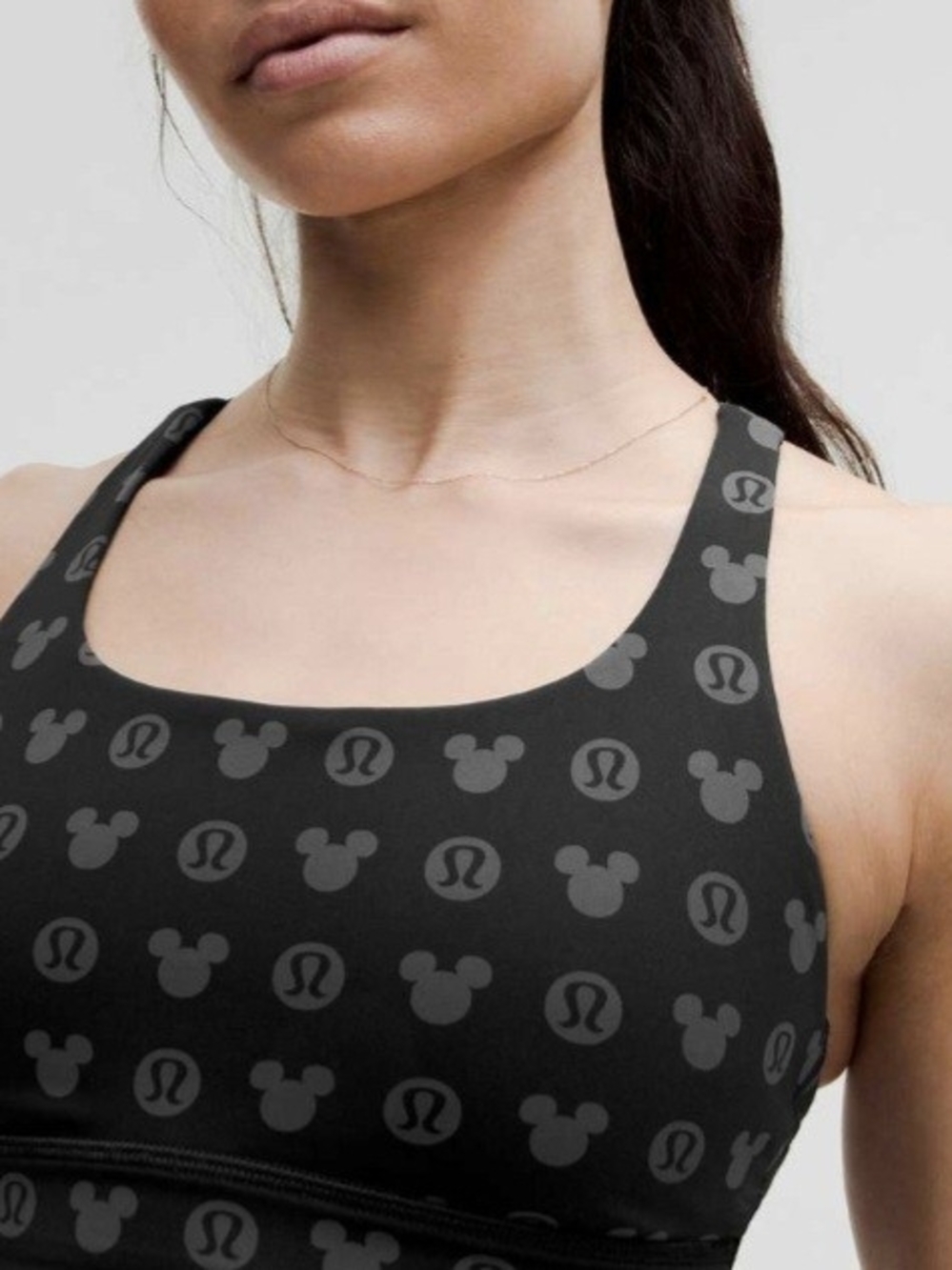 Lululemon x Disney Mickey Logo Energy Longline Sports Bra 10 - Picture 8 of 9